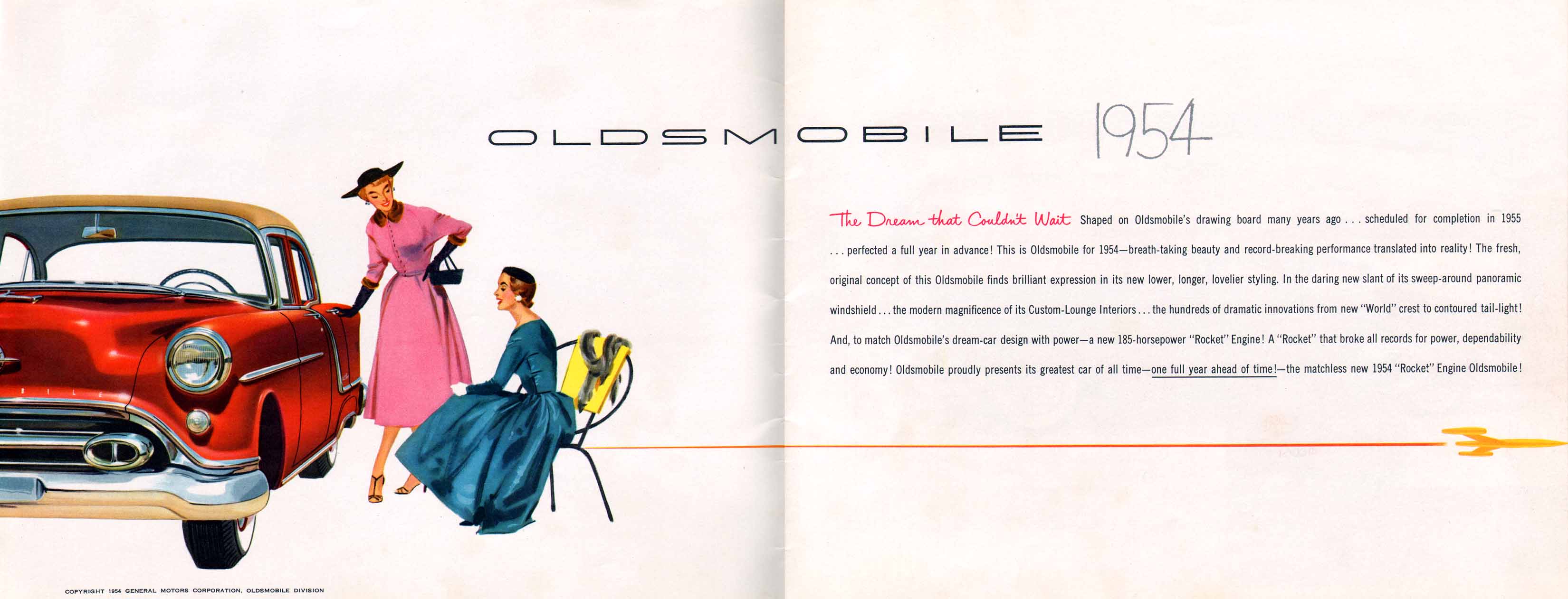 1954 Oldsmobile Motor Cars Brochure Page 15
